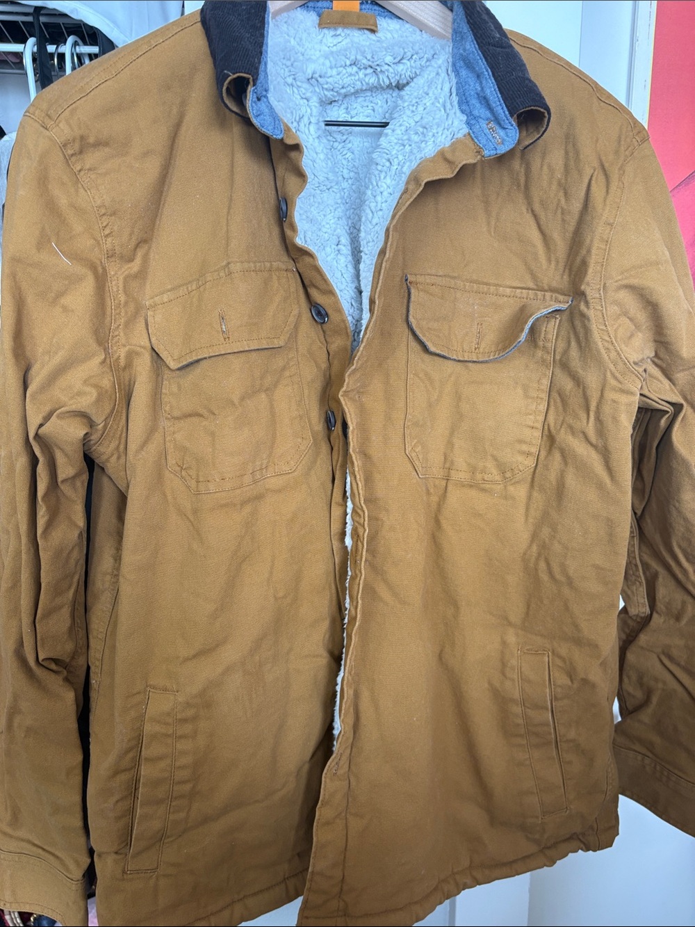 Tailor Vintage Brown Sherpa-Lined Field Jacket